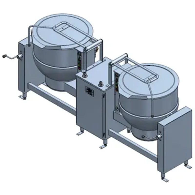 Capdan CT250E/CT250S Double Pot Steam Jacketed Tilting Kettle ...